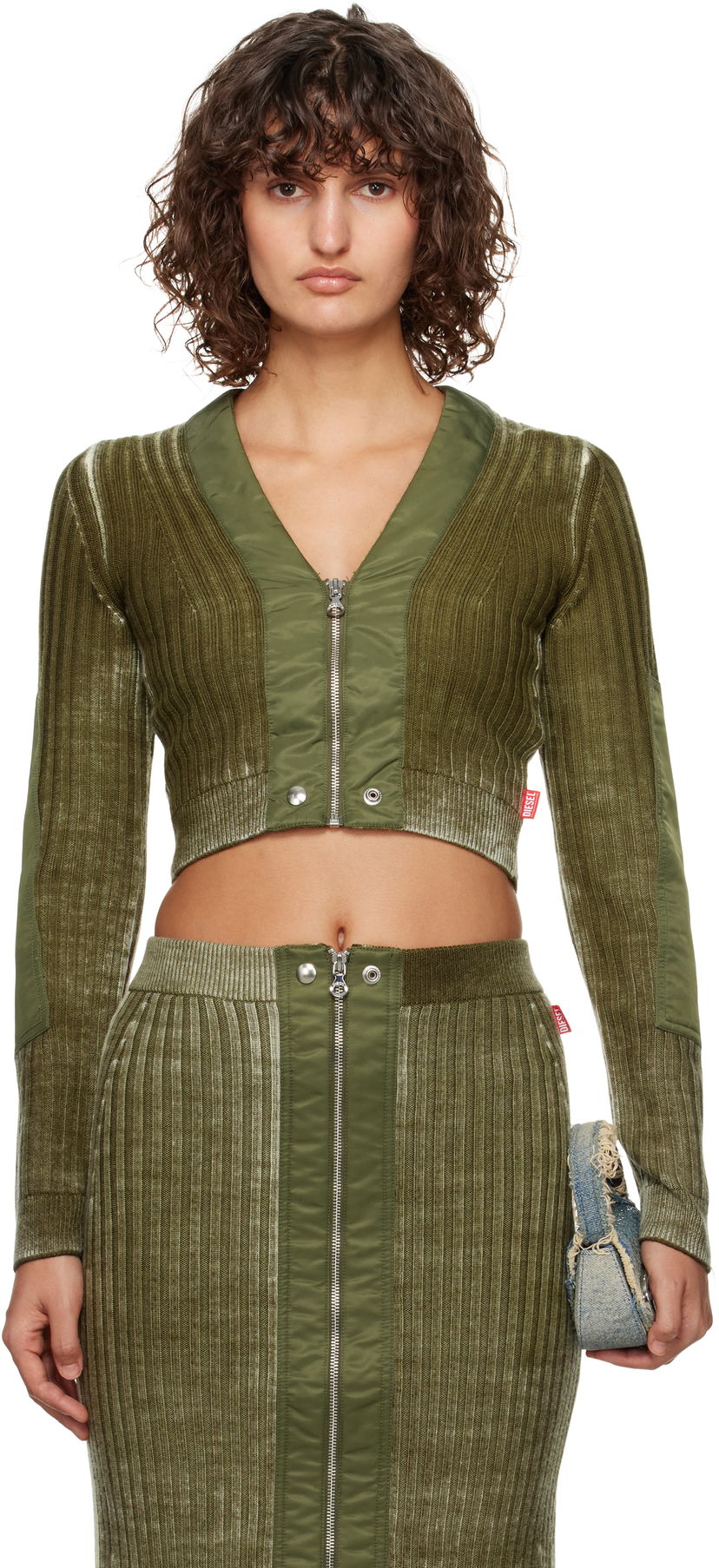 Cветр Diesel Cardigan Зелений | A14927 0JHAY