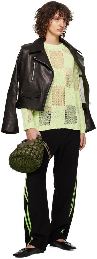 Сумочка BY FAR BY FAR Cass Crocheted Drawstring Bag Зелений | 23CRCSACMLGCHLLSMA, 3