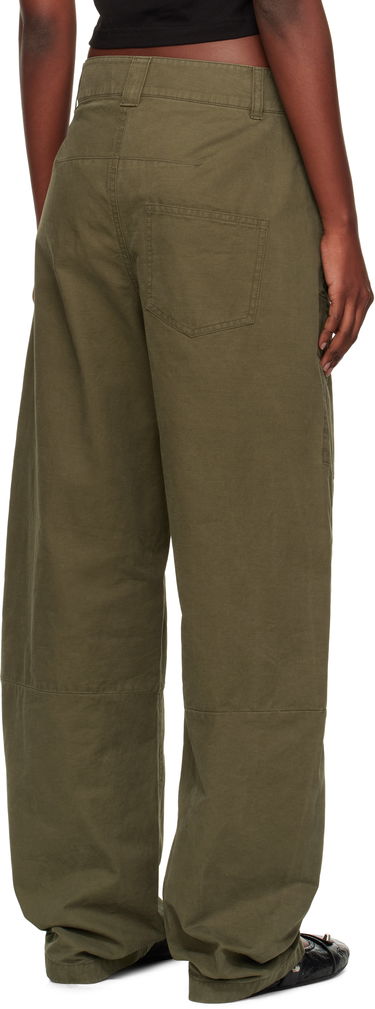 Штани карго We11done We11done Curved Cargo Trousers Зелений | WD-PT2-25-216-W-KK, 2