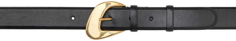 Ремені The Row Effi Black Leather Belt чорний | W1557-L60