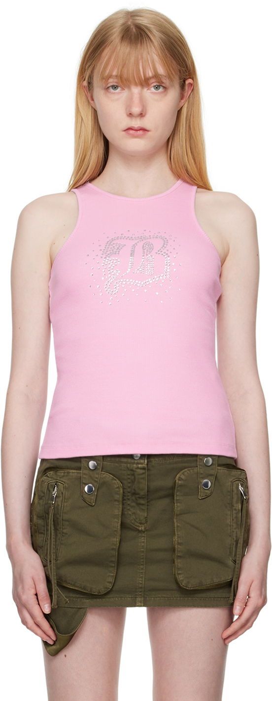 Безрукавка Blumarine Blumarine Crystal Tank Top Рожевий | P444T027A