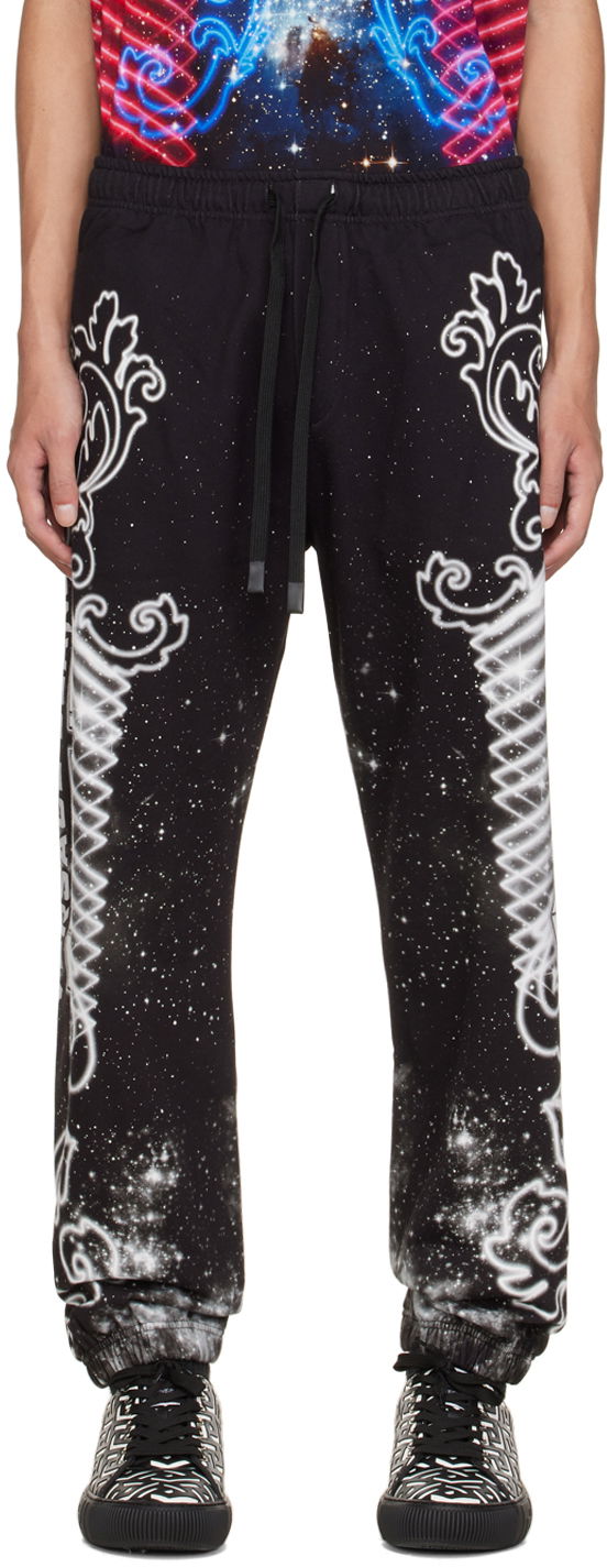 Спортивні штани Versace Galaxy Print Lounge Pants чорний | E73GAA31GEFS057