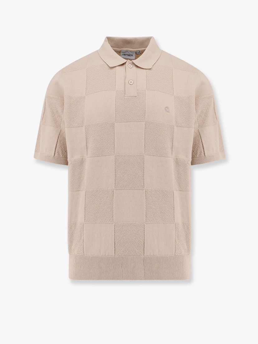 Сорочка поло Carhartt WIP Checker Knitted Polo Shirt Carhartt WIP бежевий | I0345352LPXX