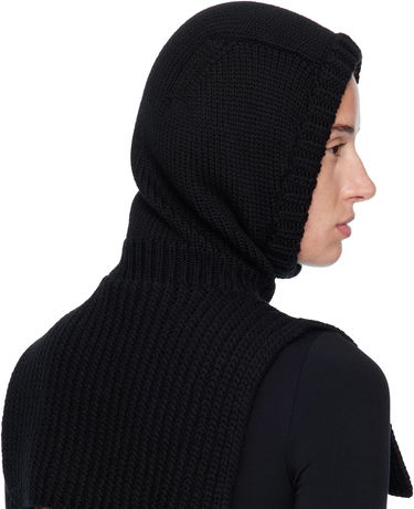 Капелюх Moncler Wool Balaclava from Moncler Genius x EE72 Collection чорний | K24033G00001M6727, 2