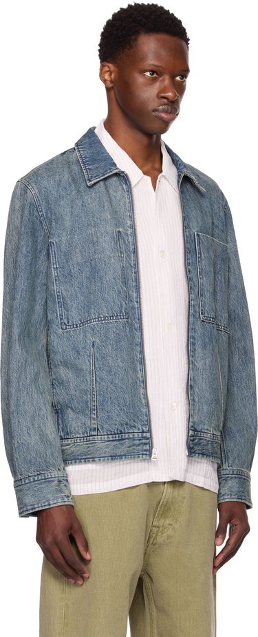 Куртка rag & bone Rag & Bone Simon Garage Denim Jacket Синій | MBW25P2011DNML, 1