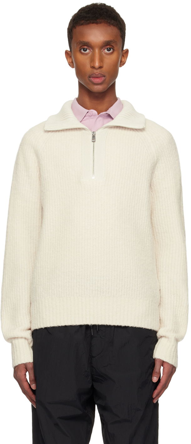 Cветр BOSS Wool Turtleneck білий | 50526861