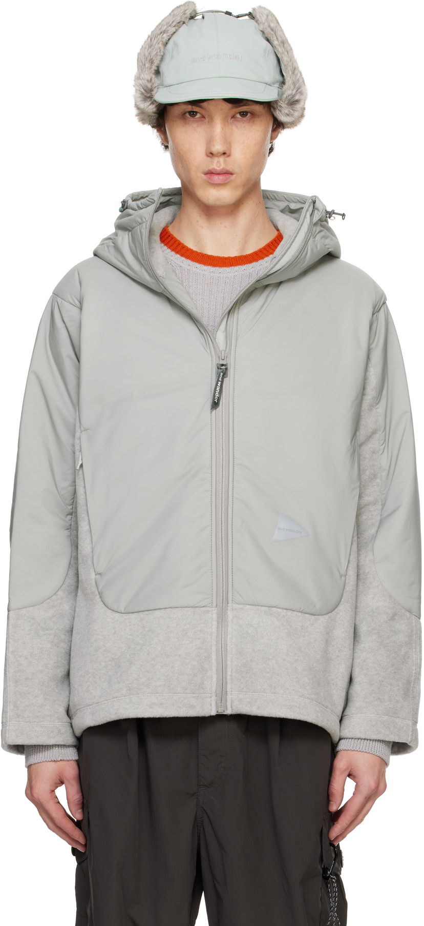 Вітровка and wander Fleece Jacket Сірий | 5744231108