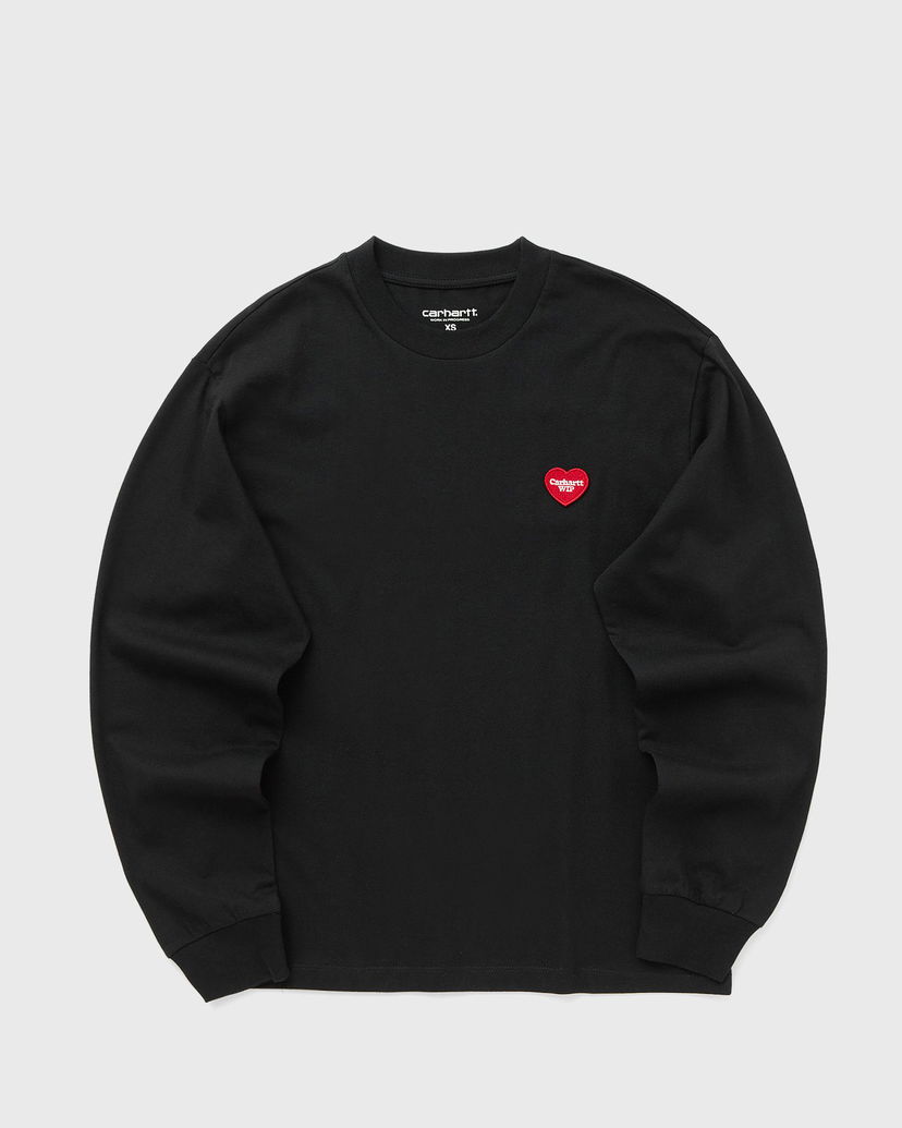 Футболка Carhartt WIP Long Sleeve Heart Patch T-Shirt чорний | I035469-1V2.XX
