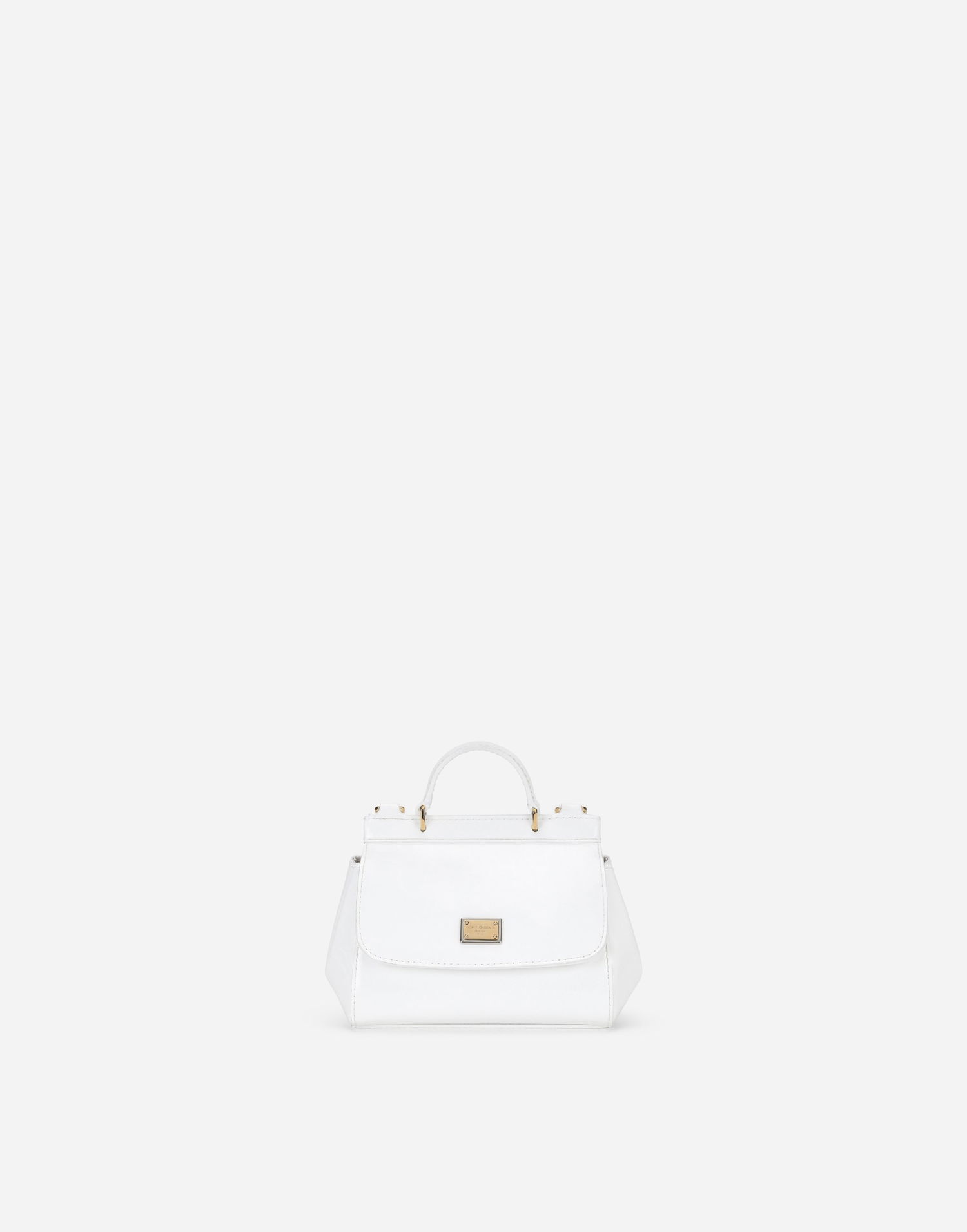 Сумочка Dolce & Gabbana Dolce & Gabbana Mini Sicily Patent Leather Bag білий | EB0003A106787682, 0
