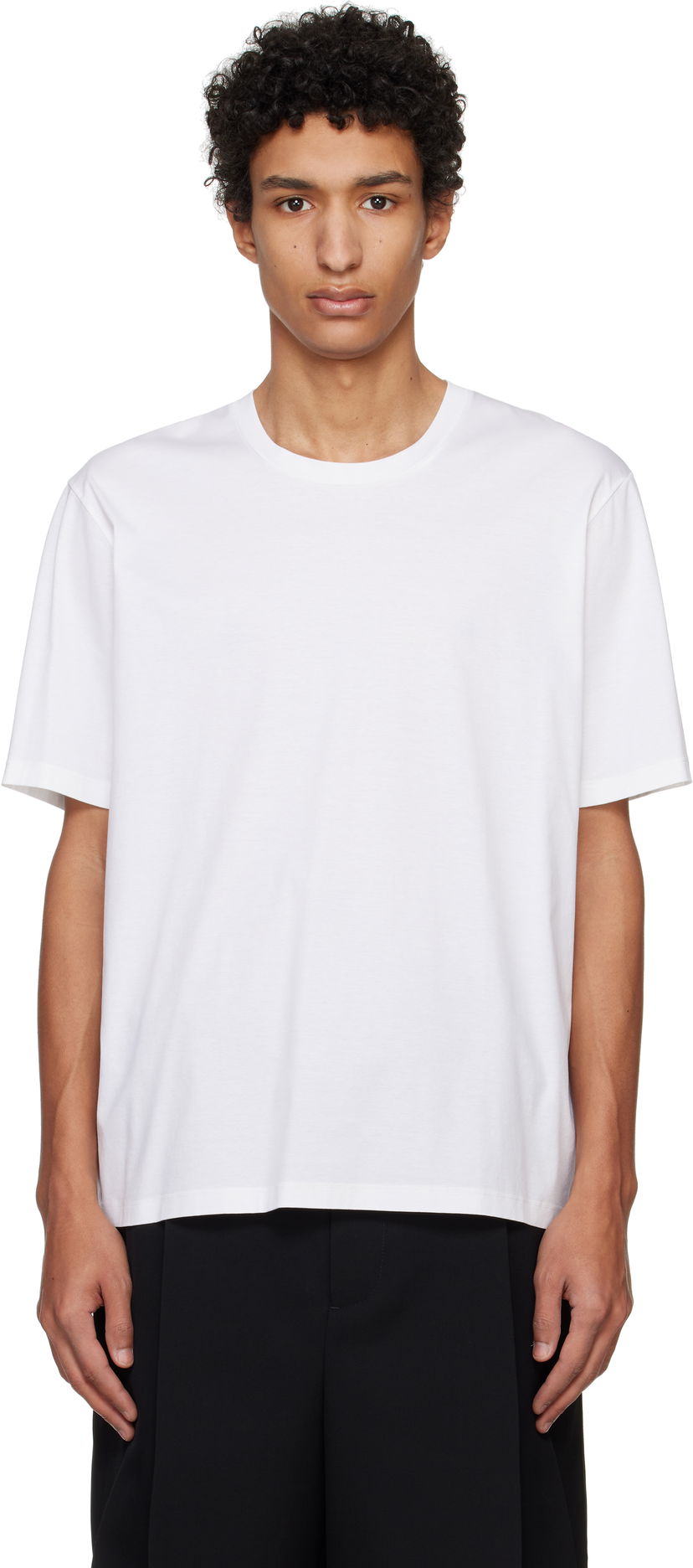 Футболка Jil Sander Jil Sander Cotton T-Shirt білий | J21GC0016_J45051