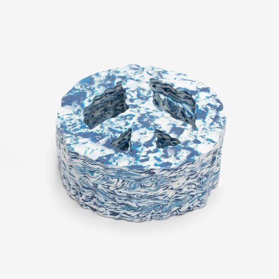 Домашній декор Space Available Clouded Peace Coaster - Set Of 4 Різнокольоровий | SA-CPC001-BLU, 0