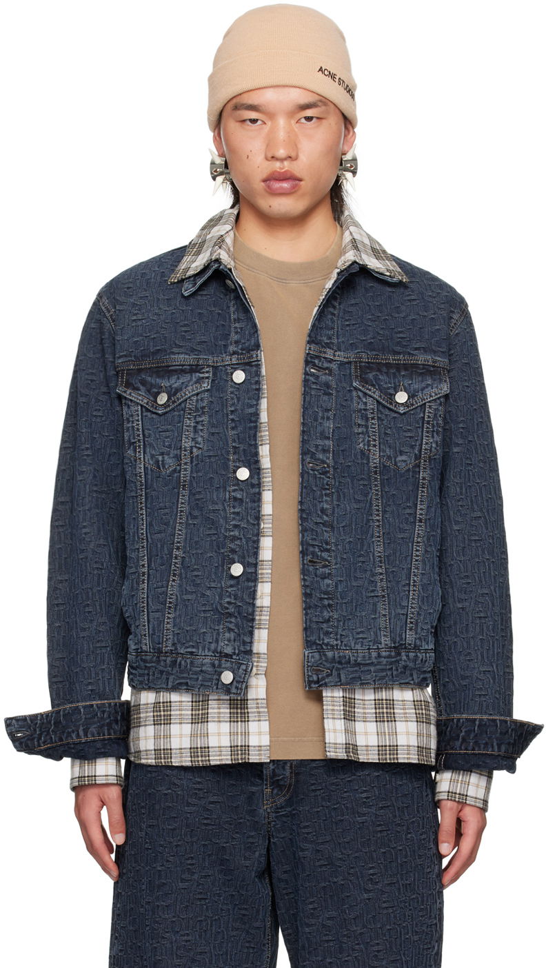 Куртка Acne Studios Blue Cropped Denim Jacket Синій | B90775-