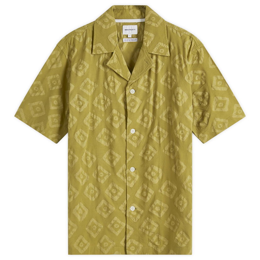 Сорочка NORSE PROJECTS Norse Projects Mads Batik Vacation Shirt, Large Жовтий | N40-0833-8037