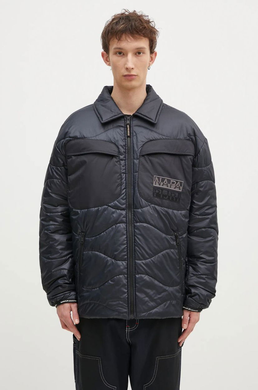 Пуховик Napapijri A-Jaman Oversize Puffer Jacket чорний | NP0A4I1W0411