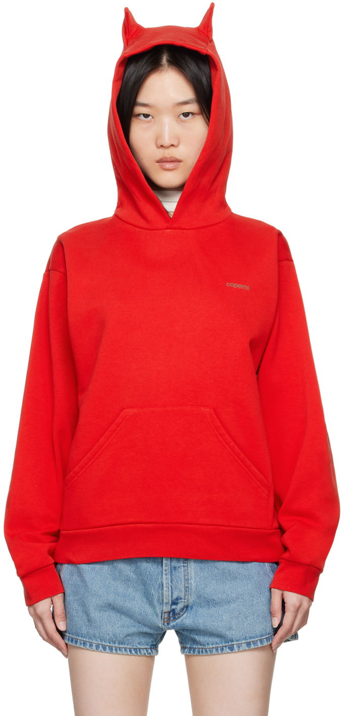 Світшоти Coperni Coperni Horn Hoodie Червоний | COPJS15BIS523