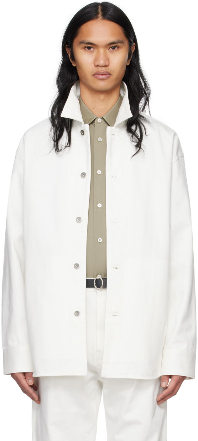 Сорочка Jil Sander Buttoned Denim Shirt білий | J23DL0101_J46544