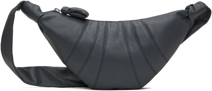 Поясна сумка LEMAIRE LEMAIRE Small Croissant Leather Shoulder Bag Синій | BG0003 LL095
