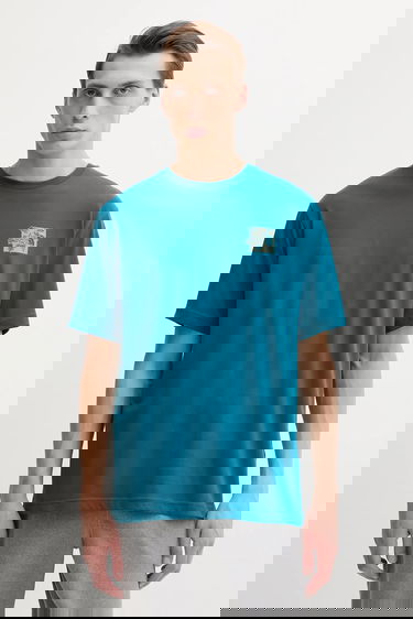 Футболка The North Face Connect Relaxed Disconnect To Reconnect Graphic T-Shirt Бірюзовий | NF0A8E3YBSI1, 2