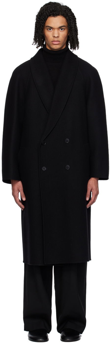 Тренчкот The Row Double-Breasted Oversized Coat чорний | 274-W1911