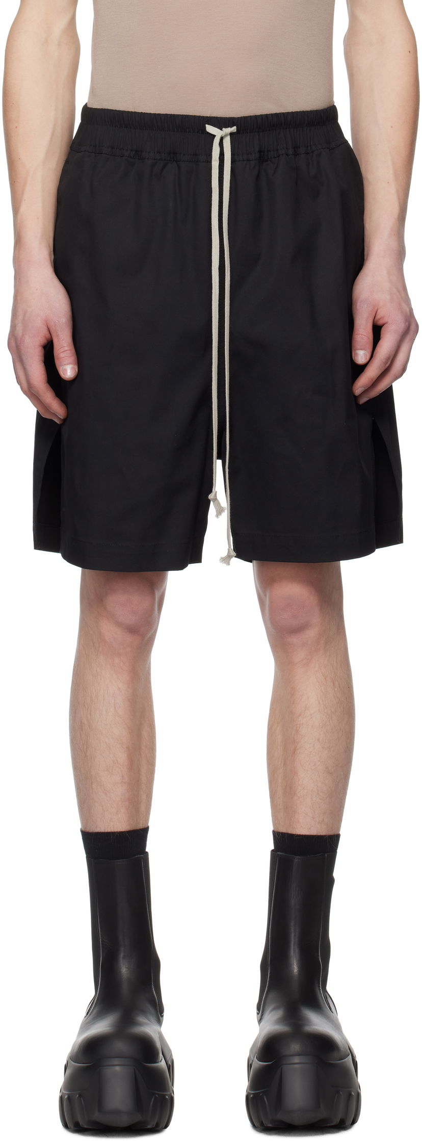 Шорти Rick Owens Rick Owens Hollywood Boxer Shorts чорний | RU01E5397 TE