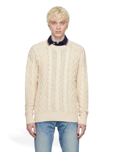 Cветр Polo by Ralph Lauren Fisherman's Sweater бежевий | 710909196001