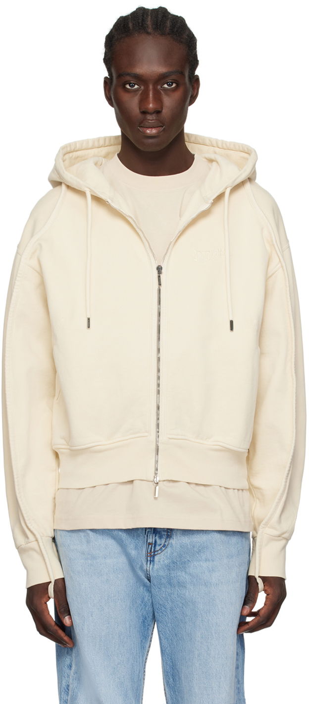 Світшоти Jacquemus Les Classiques 'Le Sweater Camargue Zippé' Hoodie бежевий | 23E245JS129-2087, 0