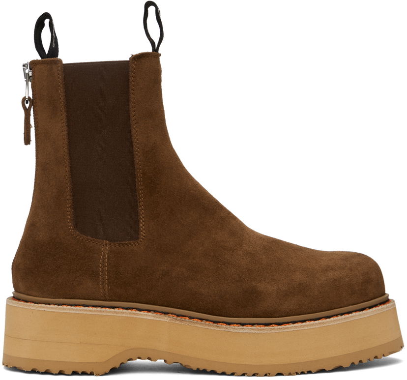 Одяг R13 R13 Single Stack Chelsea Boots Коричневий | R13S0240-07