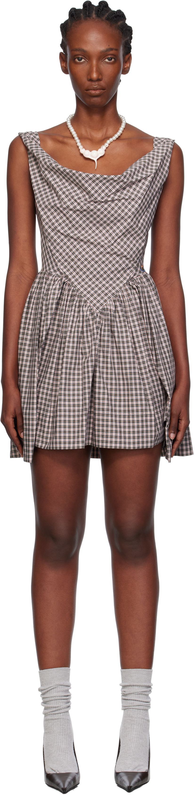 плаття Vivienne Westwood Vivienne Westwood Sunday Plaid Mini Dress Різнокольоровий | 1101039H-W0178-