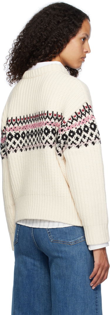 Cветр rag & bone rag & bone Leigh Fair Isle Sweater білий | WAS24F015EC15, 2