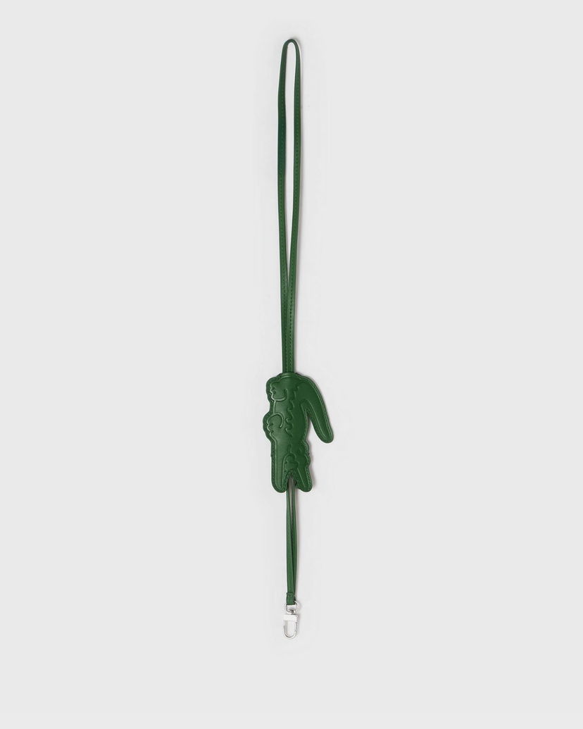 Брелоки Lacoste Crocodile Leather Key Holder Зелений | NU5136HN-B01