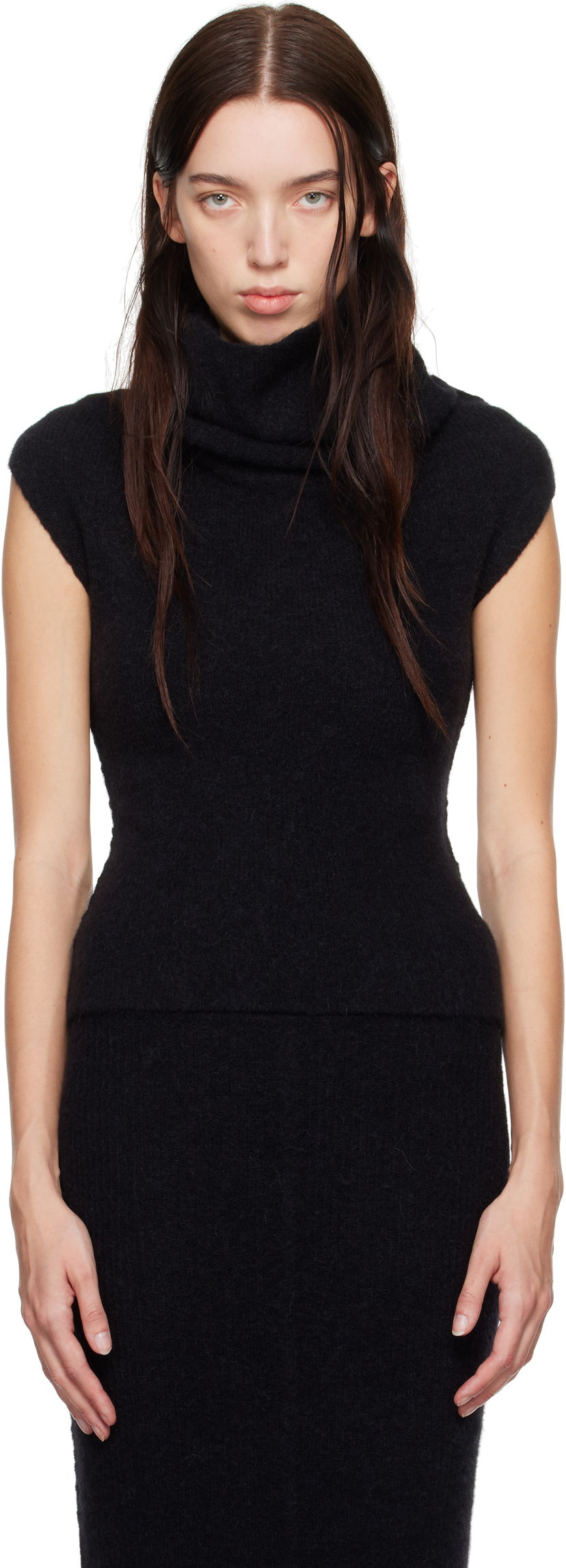 Cветр Rick Owens Sweater Turtleneck чорний | RO02D3680 KWPL