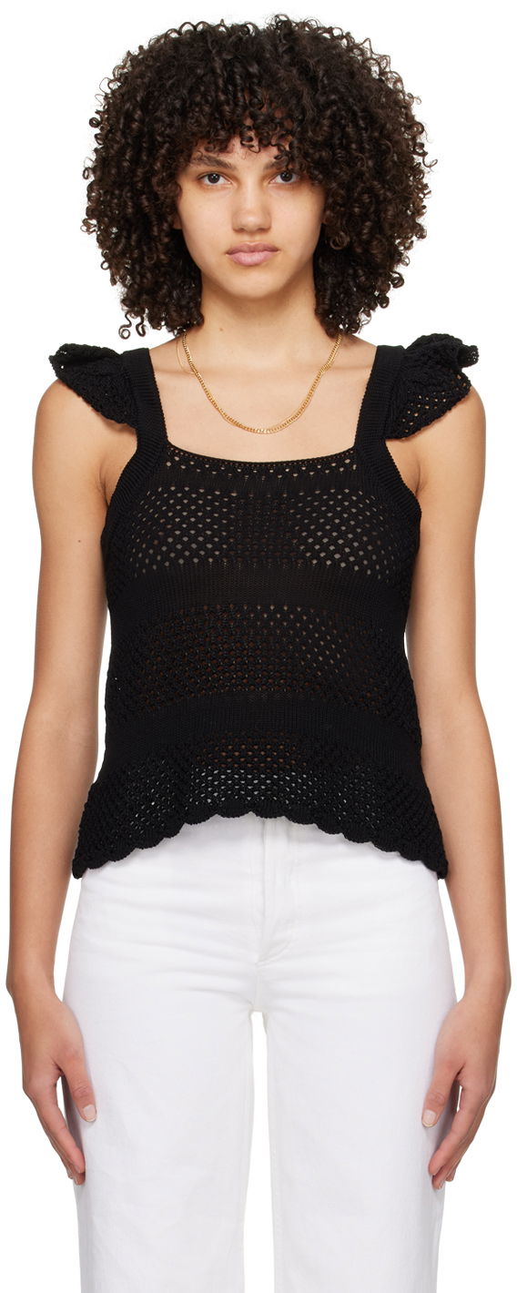Безрукавка A.P.C. Crocheted Tank Top чорний | COGDI-F23305