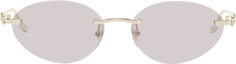 Сонцезахисні окуляри Cartier 'Panthère de ' Round Sunglasses Рожевий | CT0504S-004
