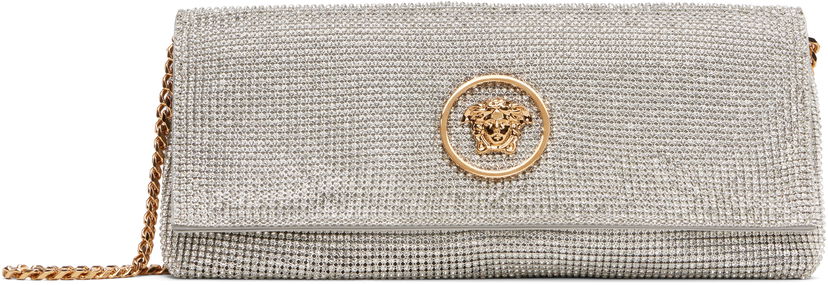 Сумочка Versace Versace 'La Medusa' Crystal Clutch Металік | 1019867_1A15325