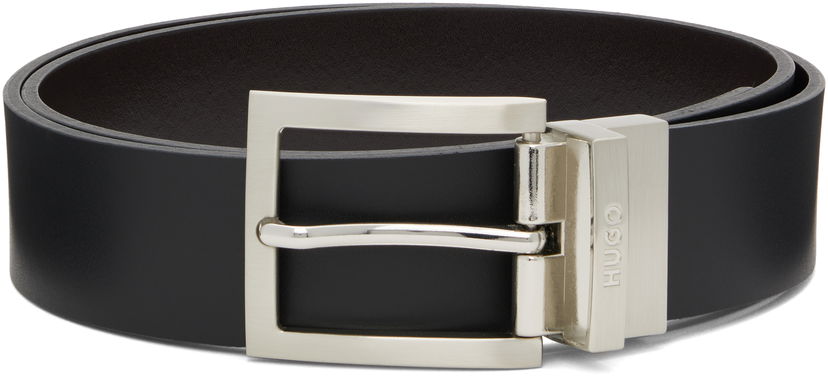 Ремені BOSS HUGO Reversible Leather Belt чорний | 50497462