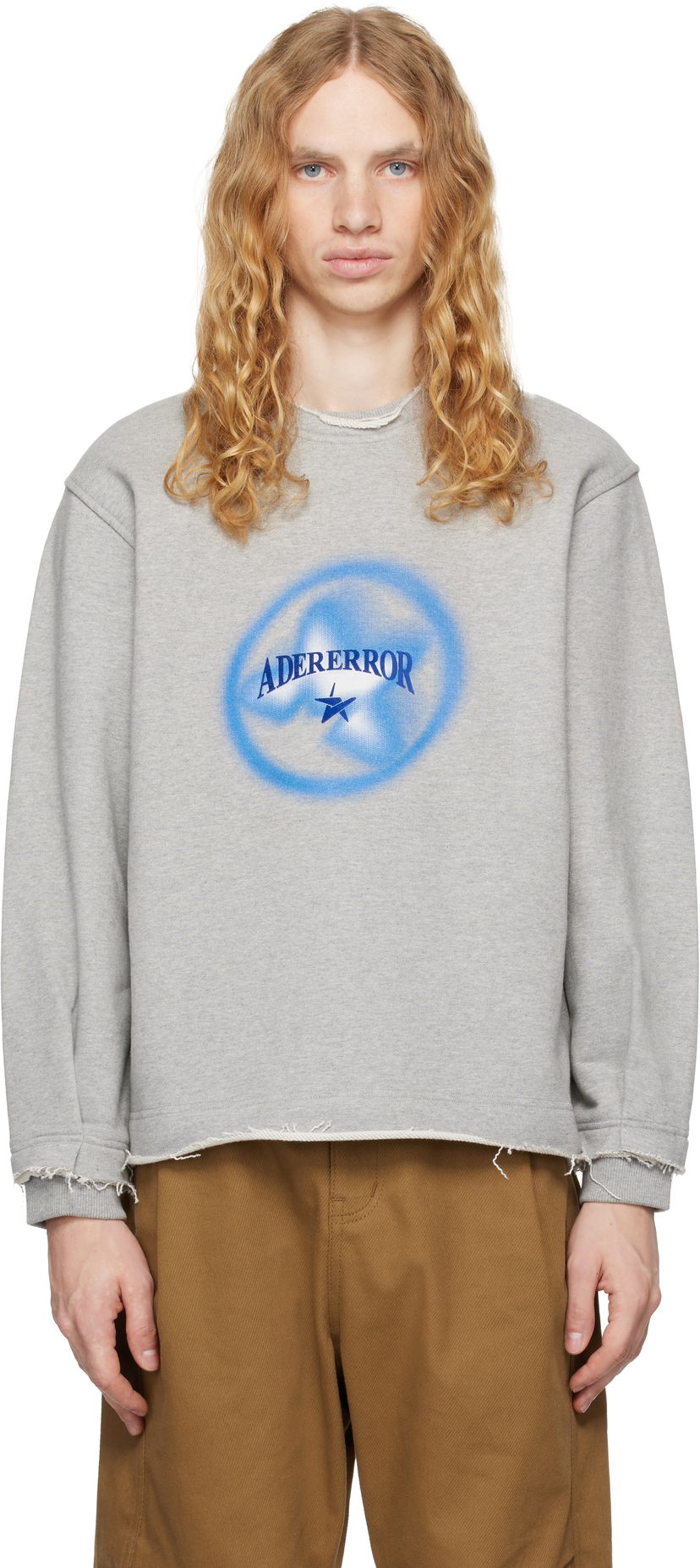 Світшоти ADER ERROR Product. 41 Distressed Sweatshirt Сірий | BN01FWSW0102GR