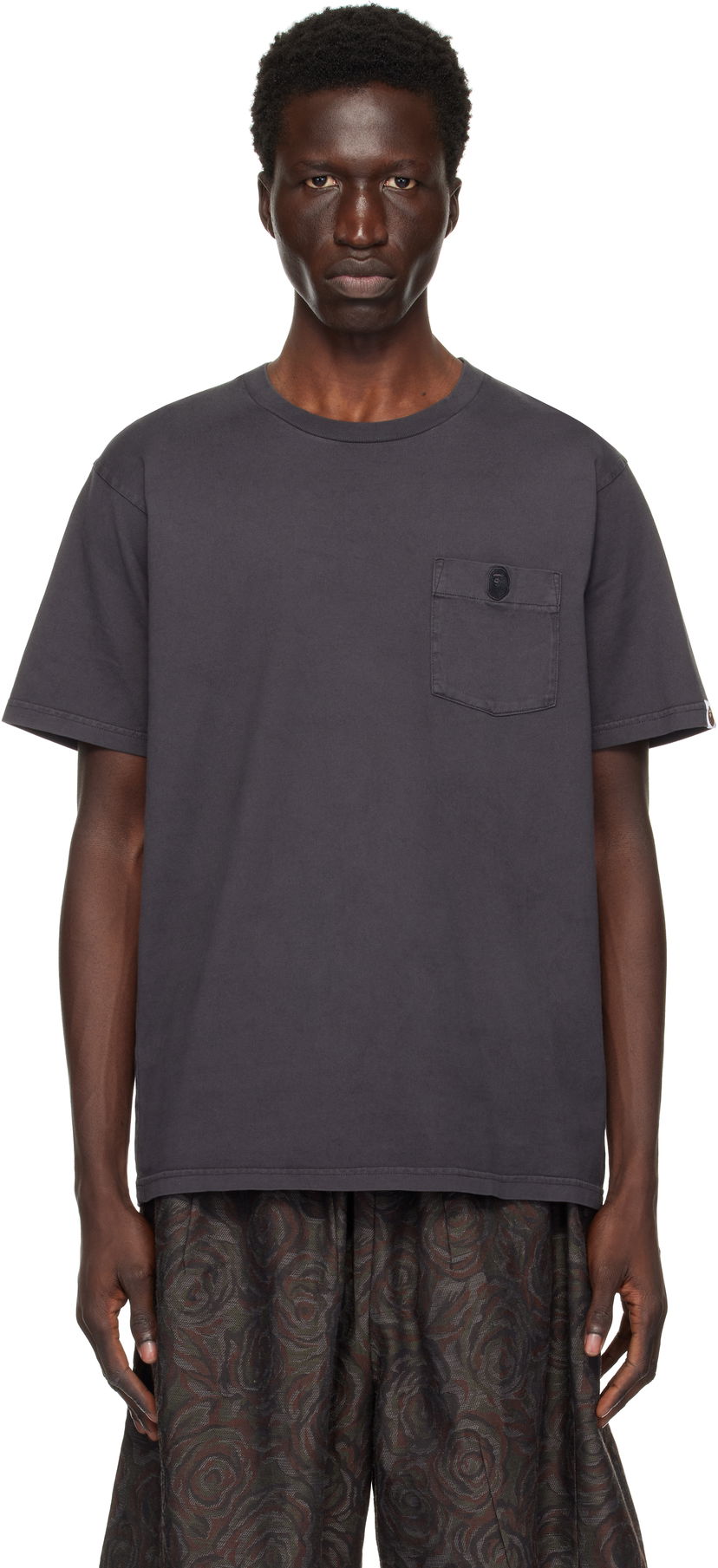 Футболка BAPE Garment Dye Pocket T-Shirt Сірий | 001CSK801004M
