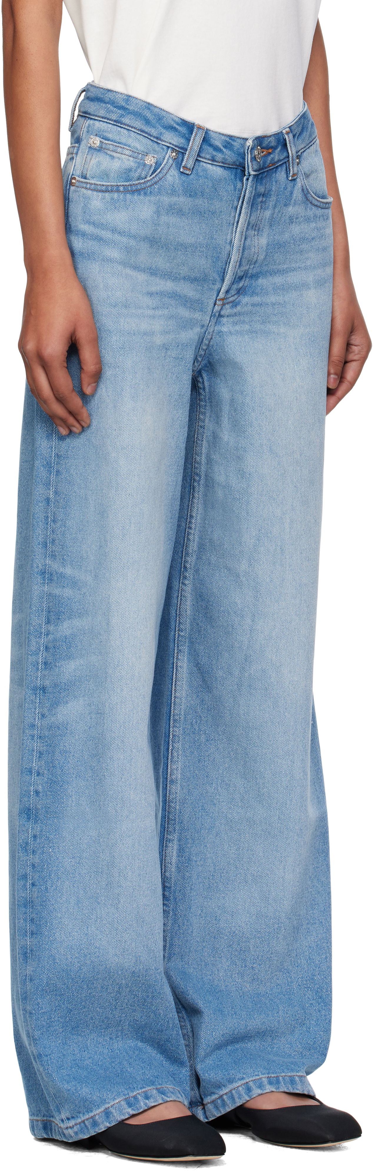 Джинси A.P.C. A.P.C. Elisabeth Wide-Leg Jeans Синій | COHIC-F09181, 1