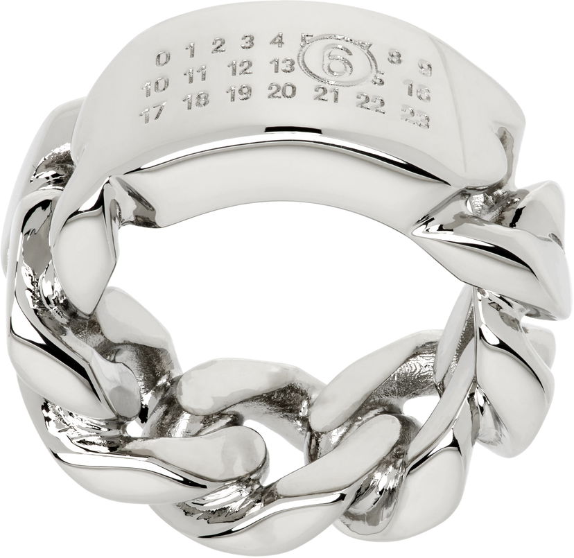 Кільце Maison Margiela MM6 Maison Margiela Minimal Logo Chain Ring Металік | SM6UQ0104 P8371