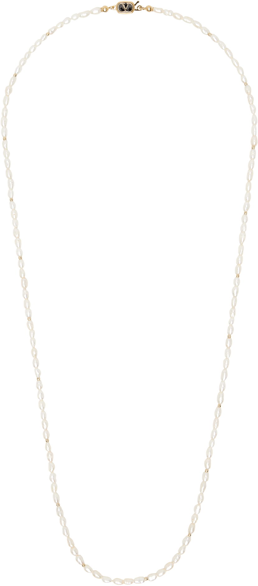 Кольє Valentino Valentino Garavani VLogo Pearl Necklace білий | 6Y2J0T00CRW