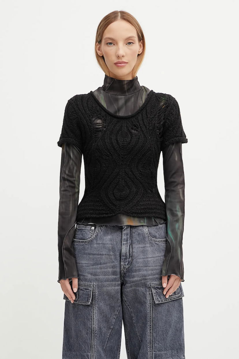 Cветр Andersson Bell Andersson Bell Layered Knit Top чорний | atb1352w