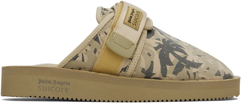Одяг Palm Angels Palm Angels Suicoke Edition Zavo Slippers бежевий | PWIJ012F24LEA0026061
