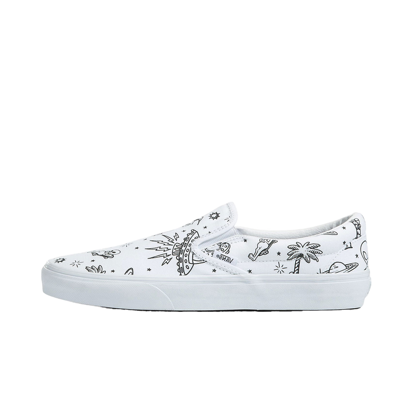 Кросівки та взуття Vans Classic Slip-On UFO U-Paint білий | VN0A5JMHWHP