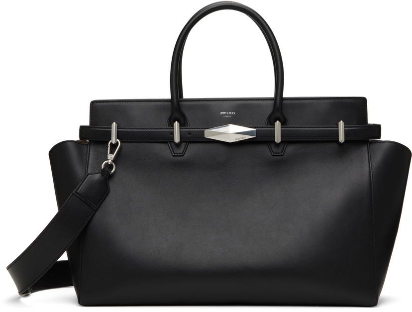 Сумочка Jimmy Choo Jimmy Choo Diamond Belted Top Handle Bag чорний | DIAMOND BELTED TH/M