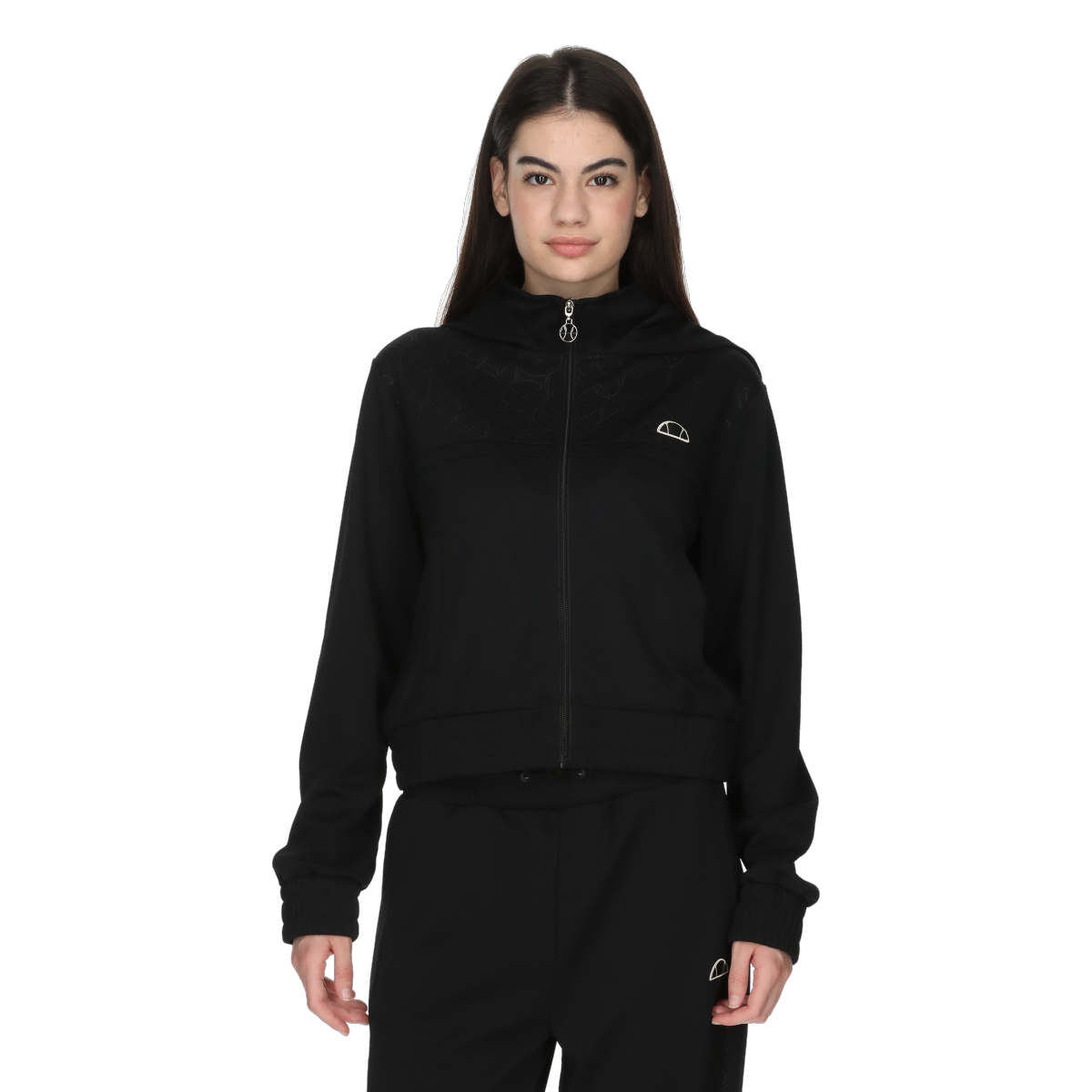 Світшоти Ellesse Full Zip Hoodie with Pattern Detail чорний | ELA253F660-01, 0