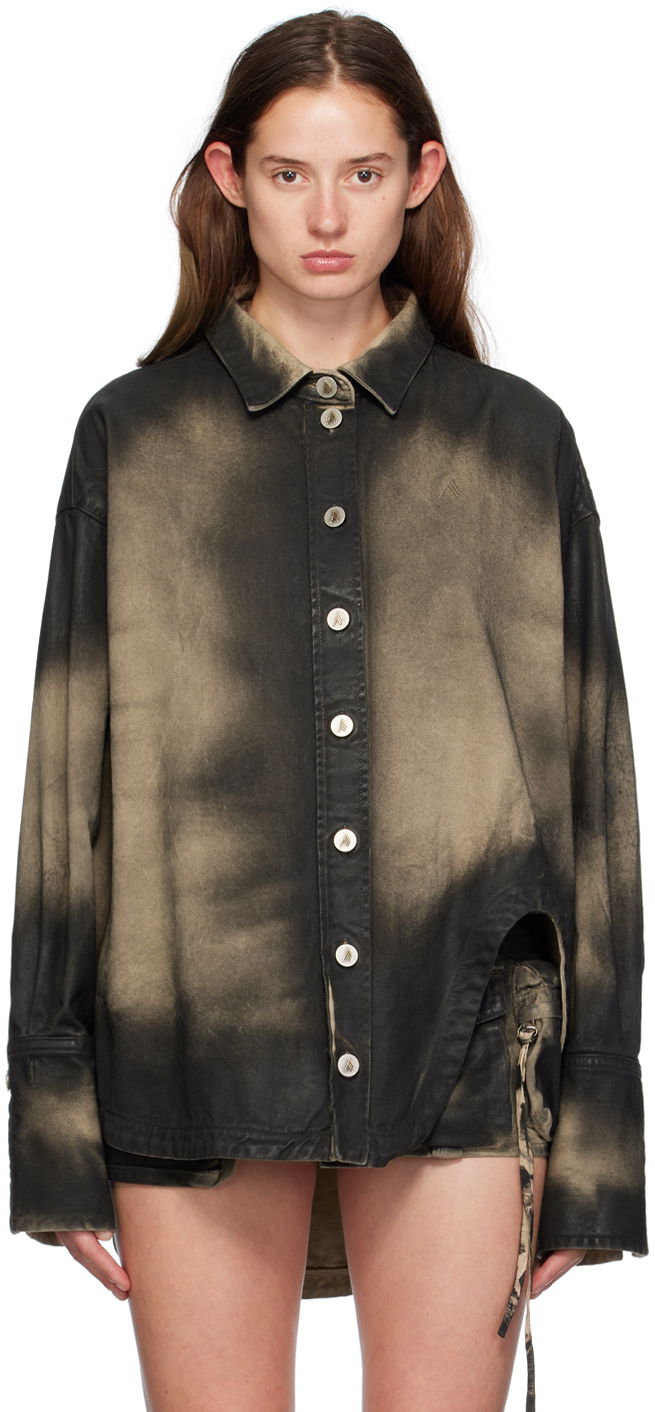 Сорочка The Attico Attico Diana Denim Shirt чорний | SPEWCB68 C109