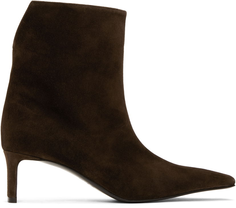 Одяг Khaite KHAITE Ona Suede Ankle Boots Коричневий | F1100-726