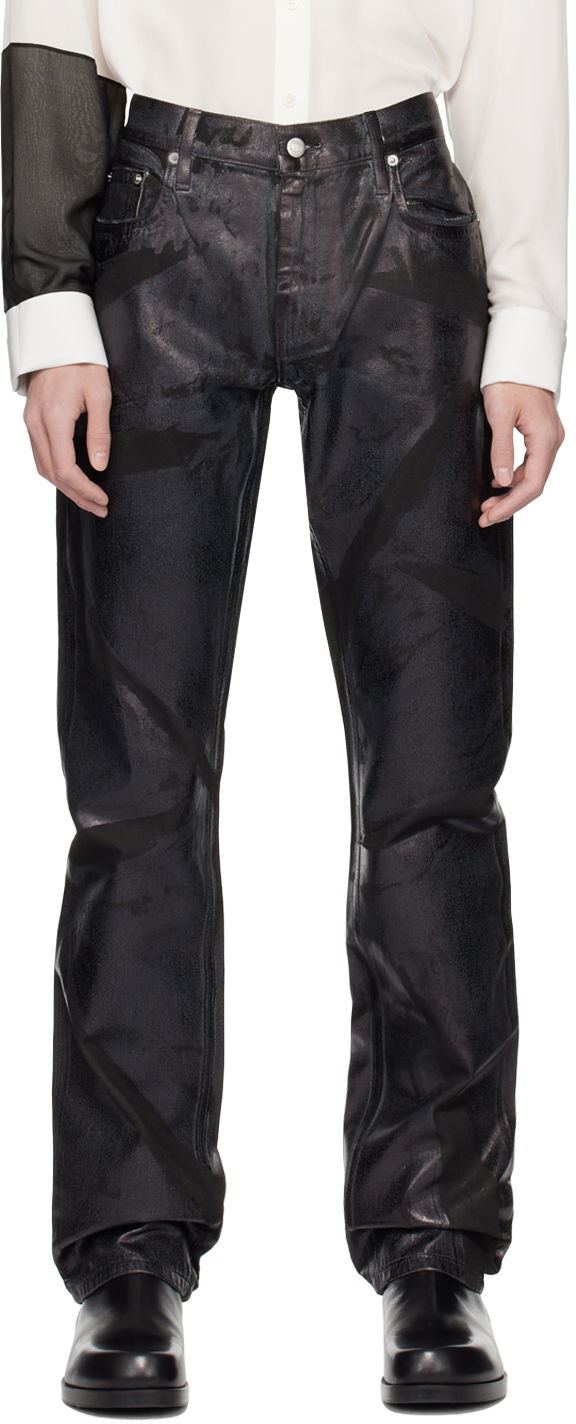 Джинси Helmut Lang Helmut Lang Foiled Jeans чорний | O01DM206