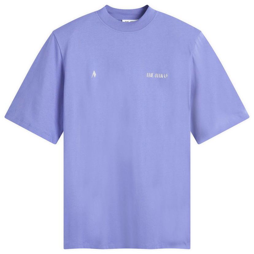 Футболка The Attico The Attico Kilie Oversized Logo T-Shirt, Size 42 Фіолетовий | 241WCT173