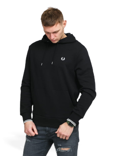 Світшоти Fred Perry Tipped Hooded Sweatshirt чорний | M2643 102
